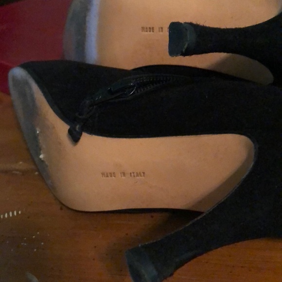 Ferragamo suede Italian knee H-full zip boot - Picture 3 of 6